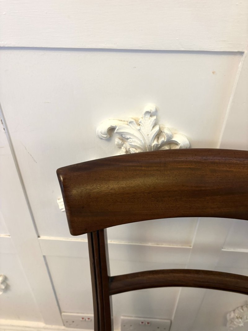 Antique Regency Set of Six Mahogany Dining Chairs - Image 14